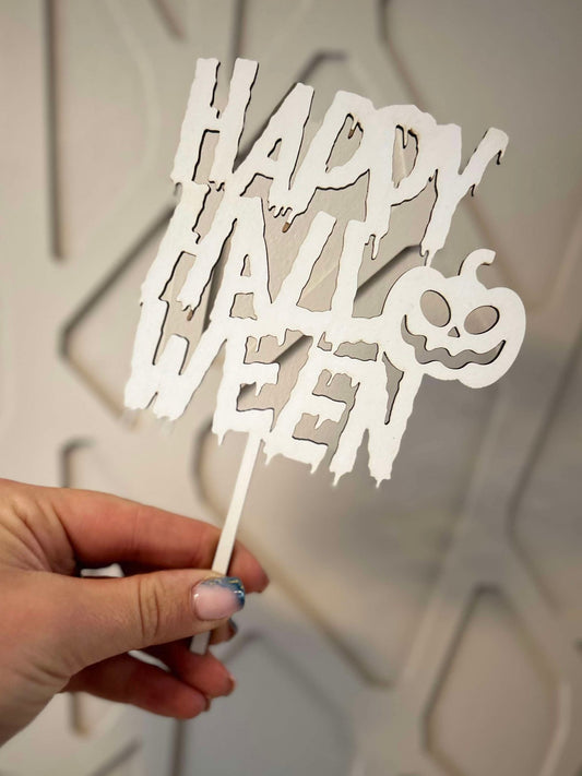 Happy Halloween Cake Topper