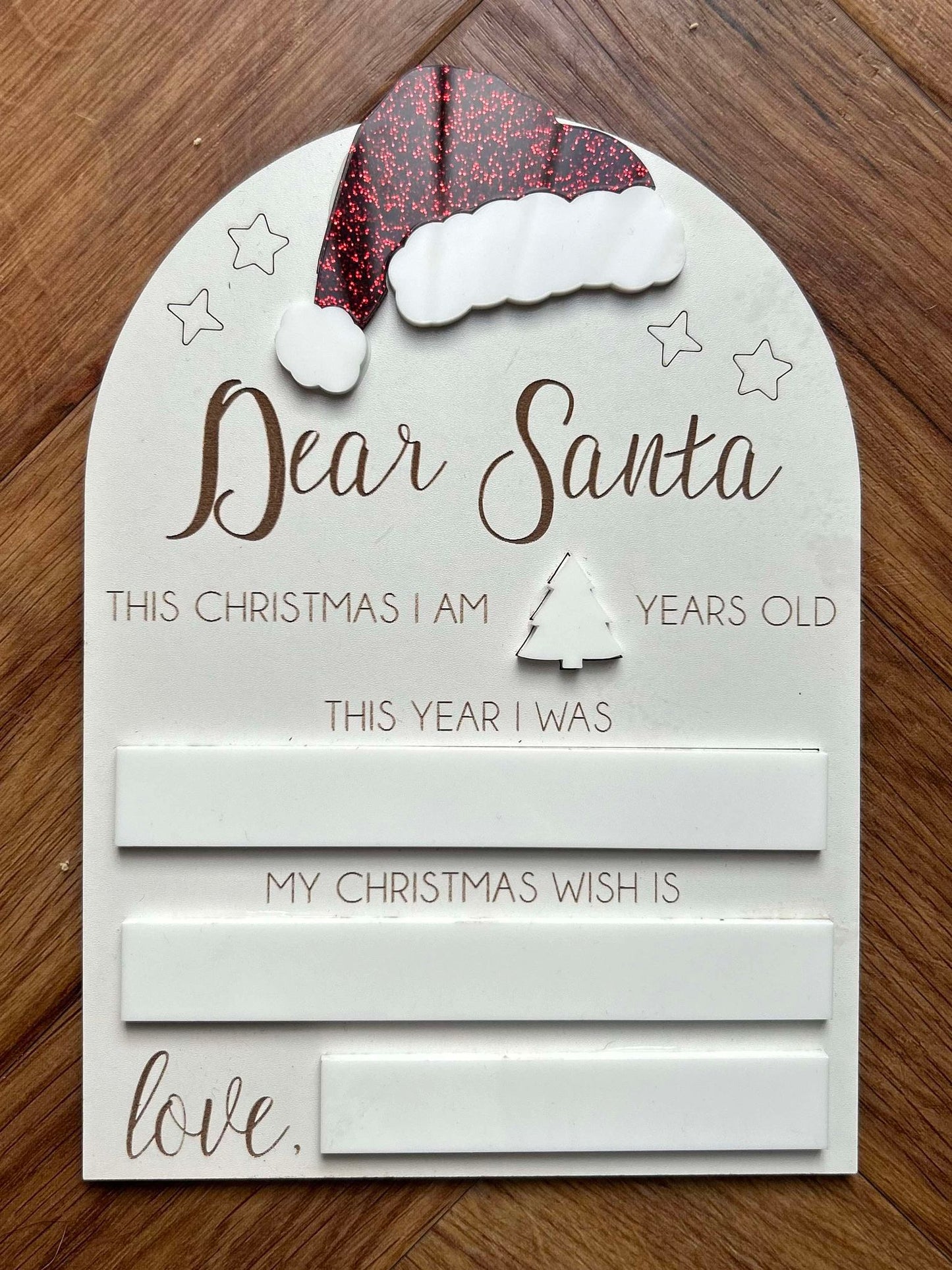 Dear Santa Plaque