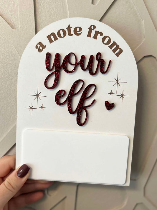 Elf Message Plaque