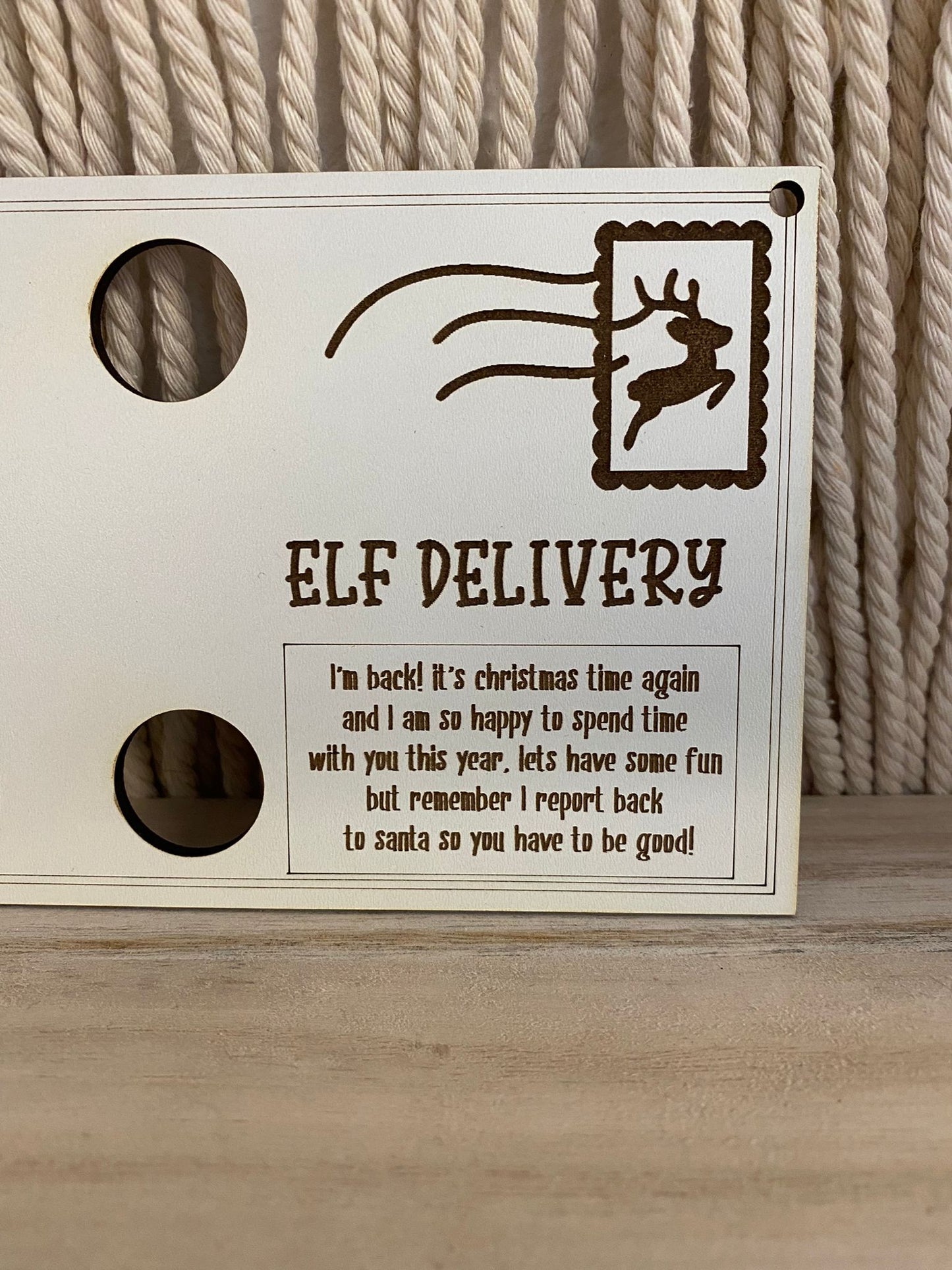 Elf Delivery Letter (Engraved)